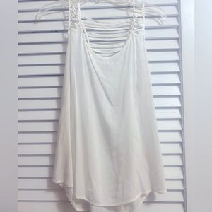 White flowy tank